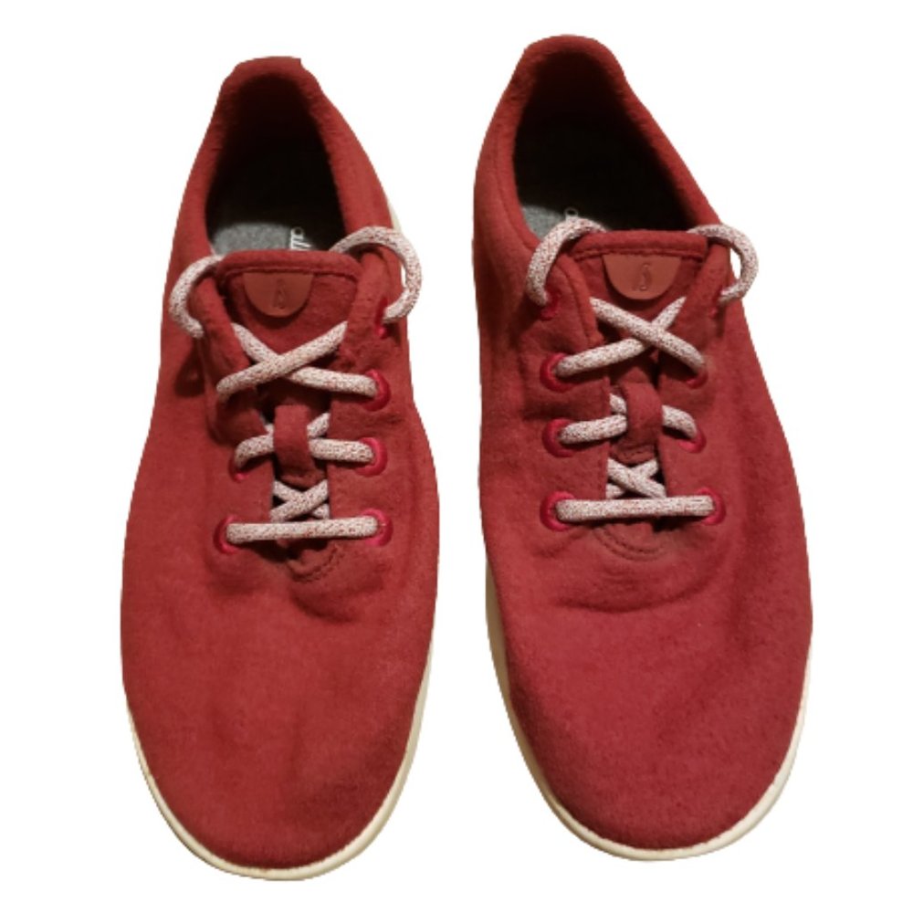 Allbirds Wool Runners Shoes Red / White | Women's 9 US Comfy Lightweight 0166NVK